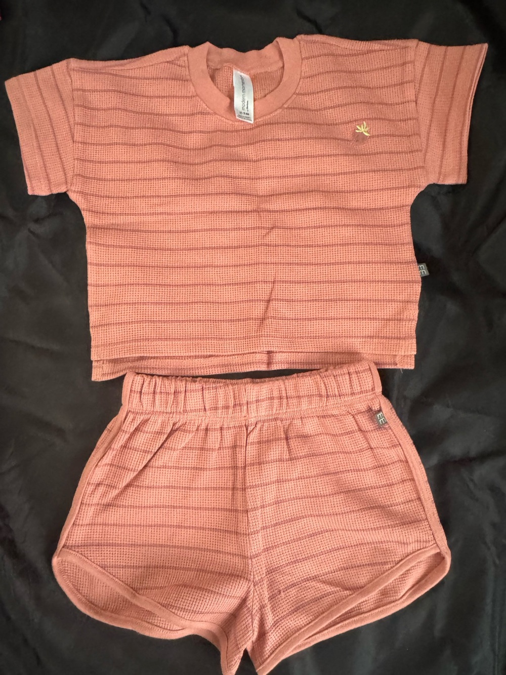 Modern Moments by Gerber kids waffle matching set 5t NWOT